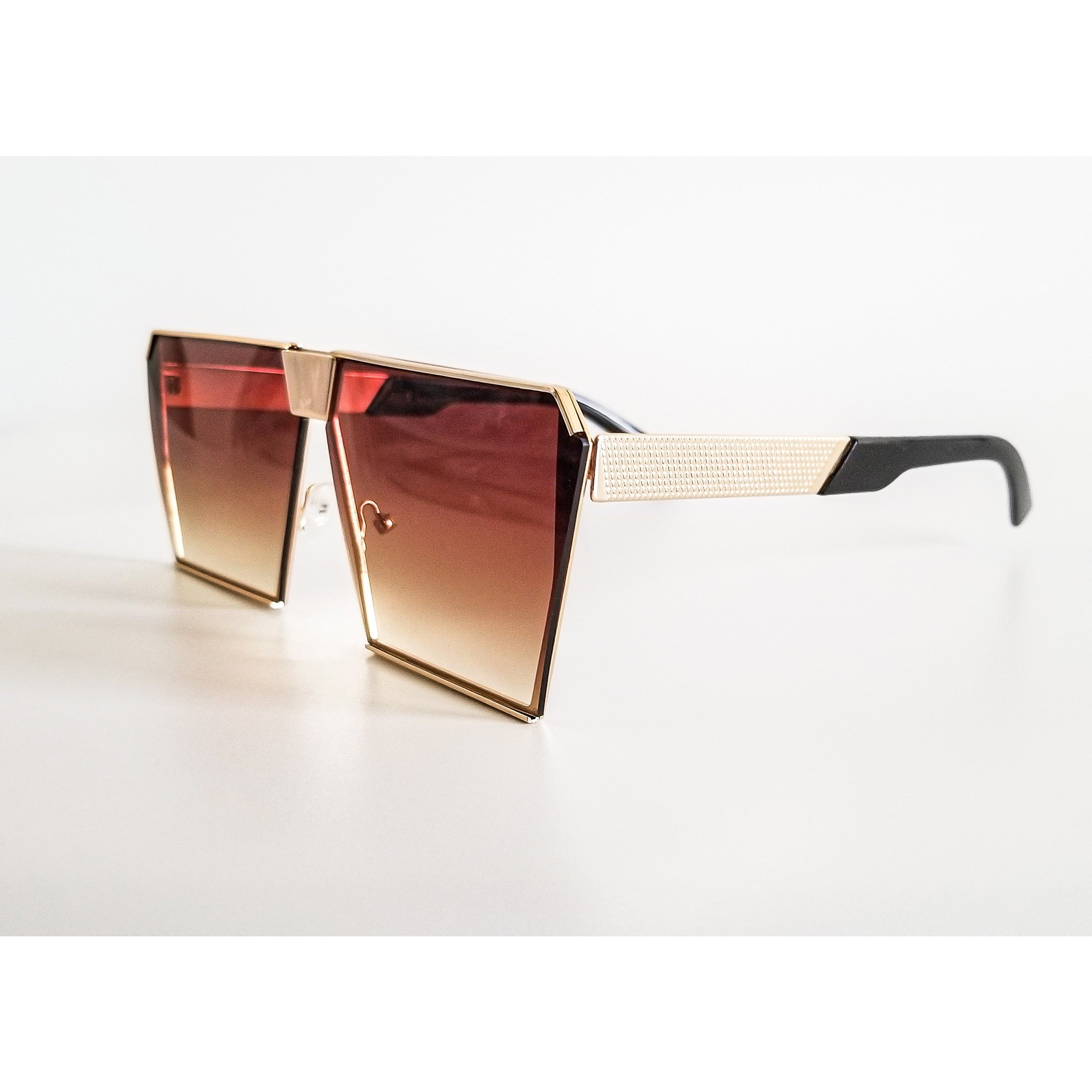 Zoe Mirrored Square Oversized Sunglasses