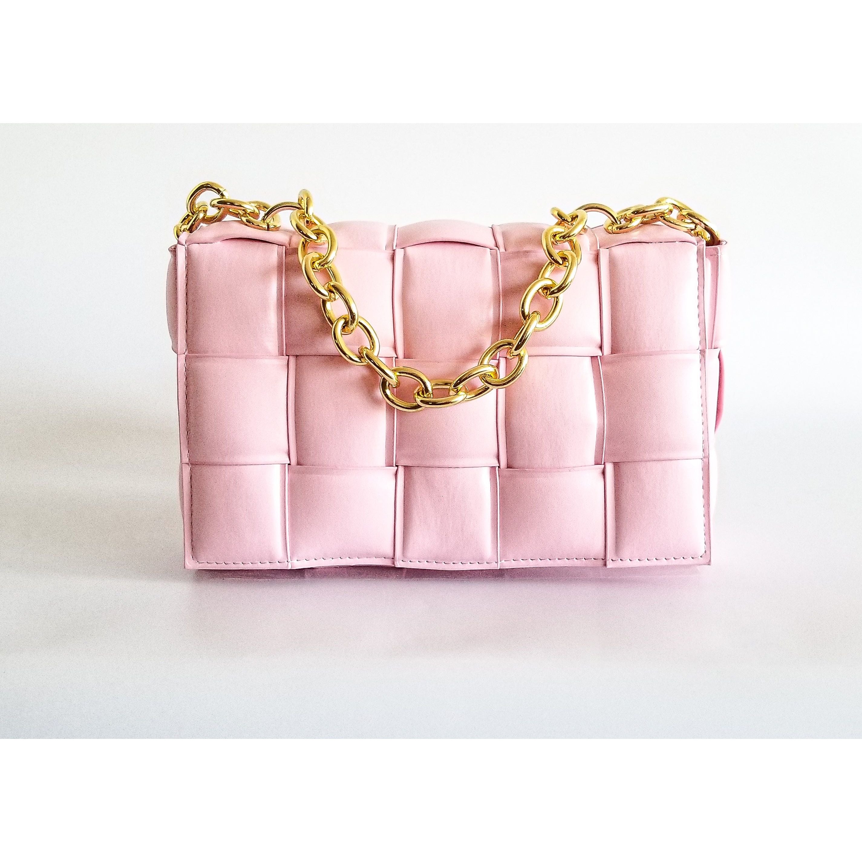 Imani Padded Cassette Chain Crossbody Handbag
