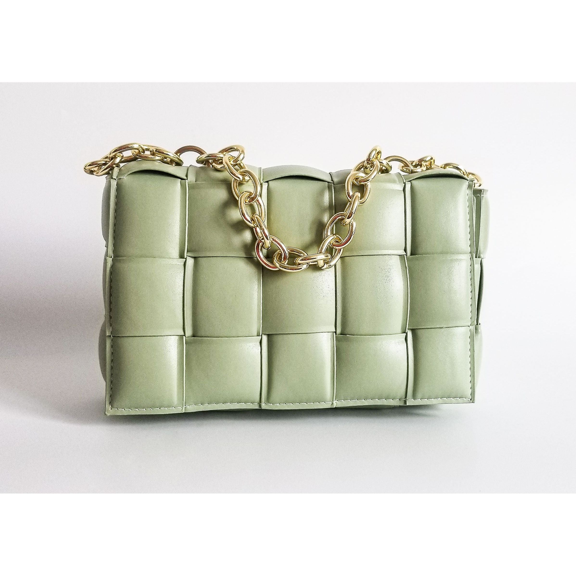 Imani Padded Cassette Chain Crossbody Handbag