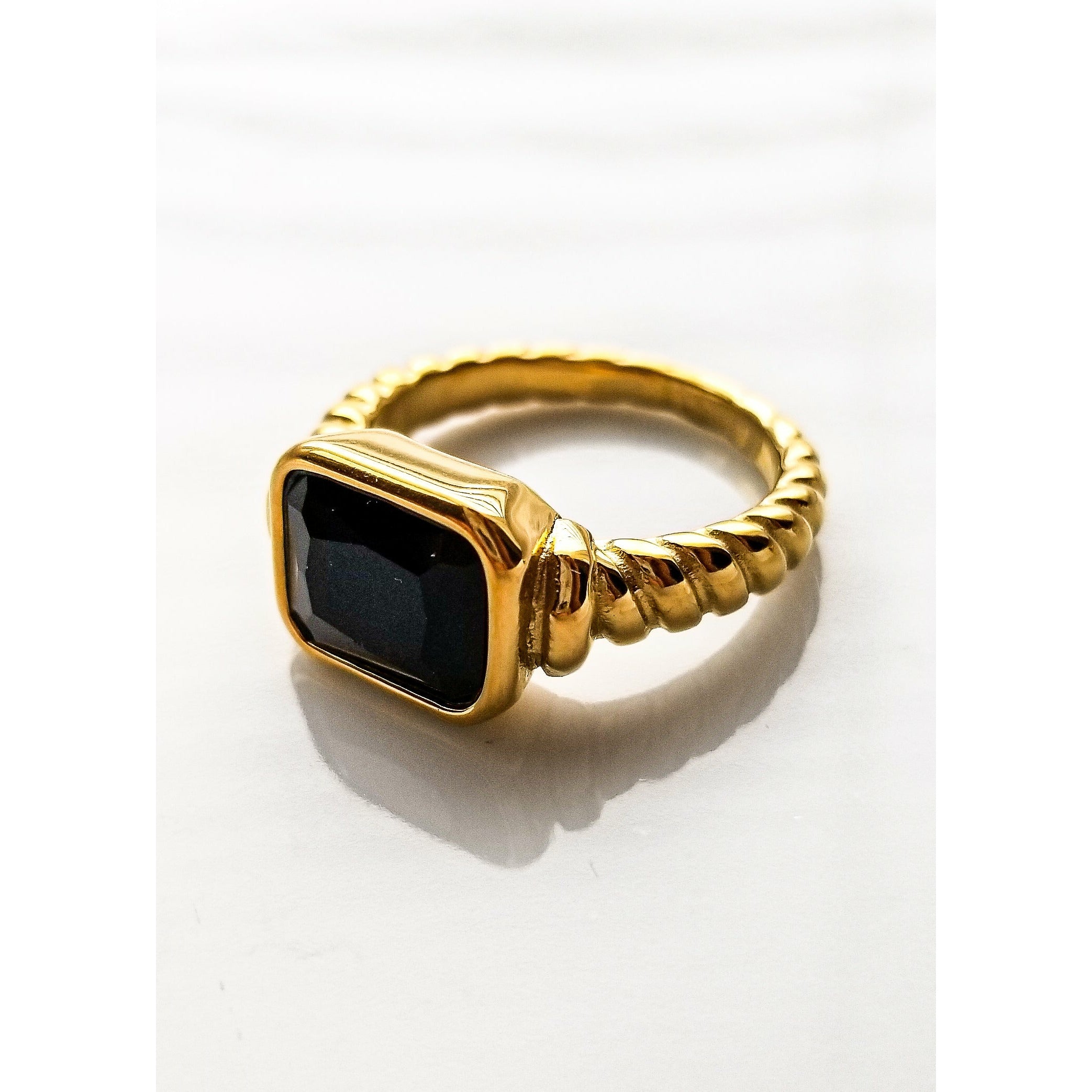 Julie 18k CZ Pave Croissant Ring