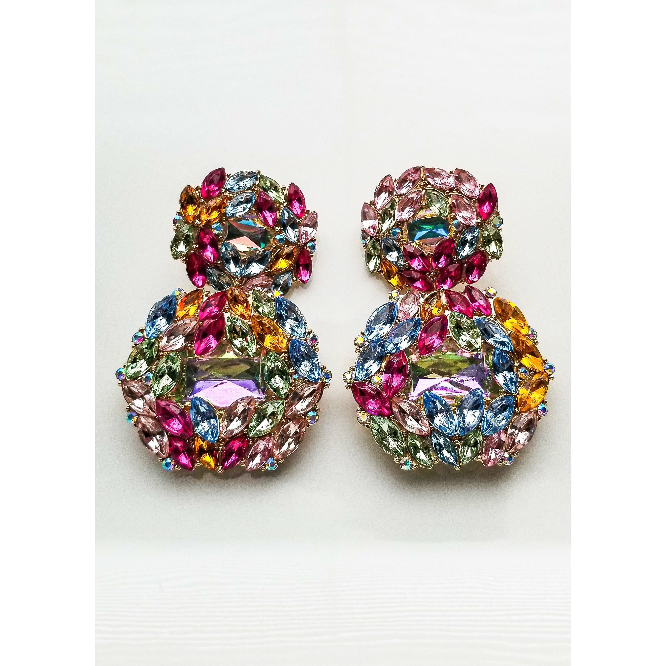 Calypso Rhinestone Drop Earrings