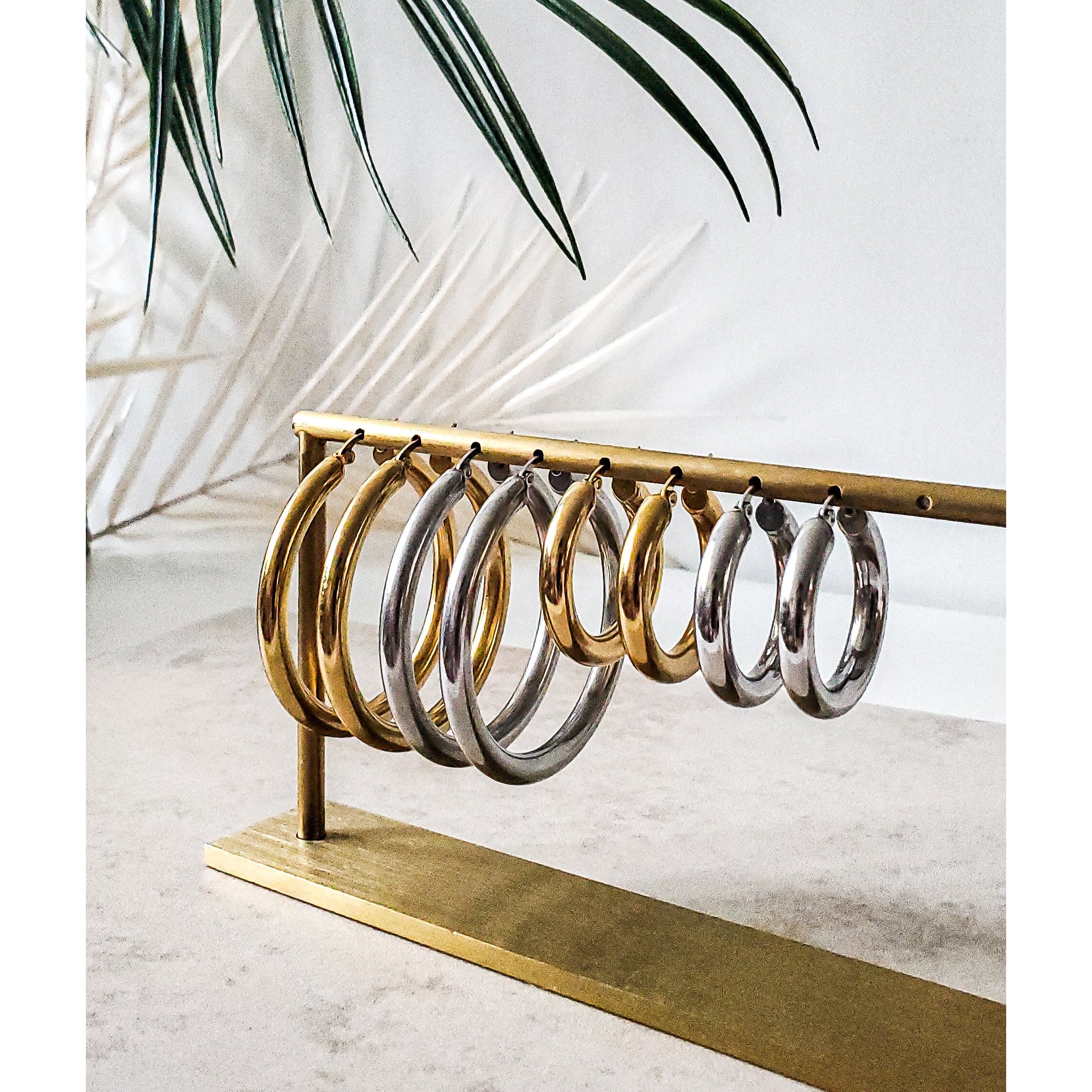 Sahara 18k Chunky Hoop Earrings