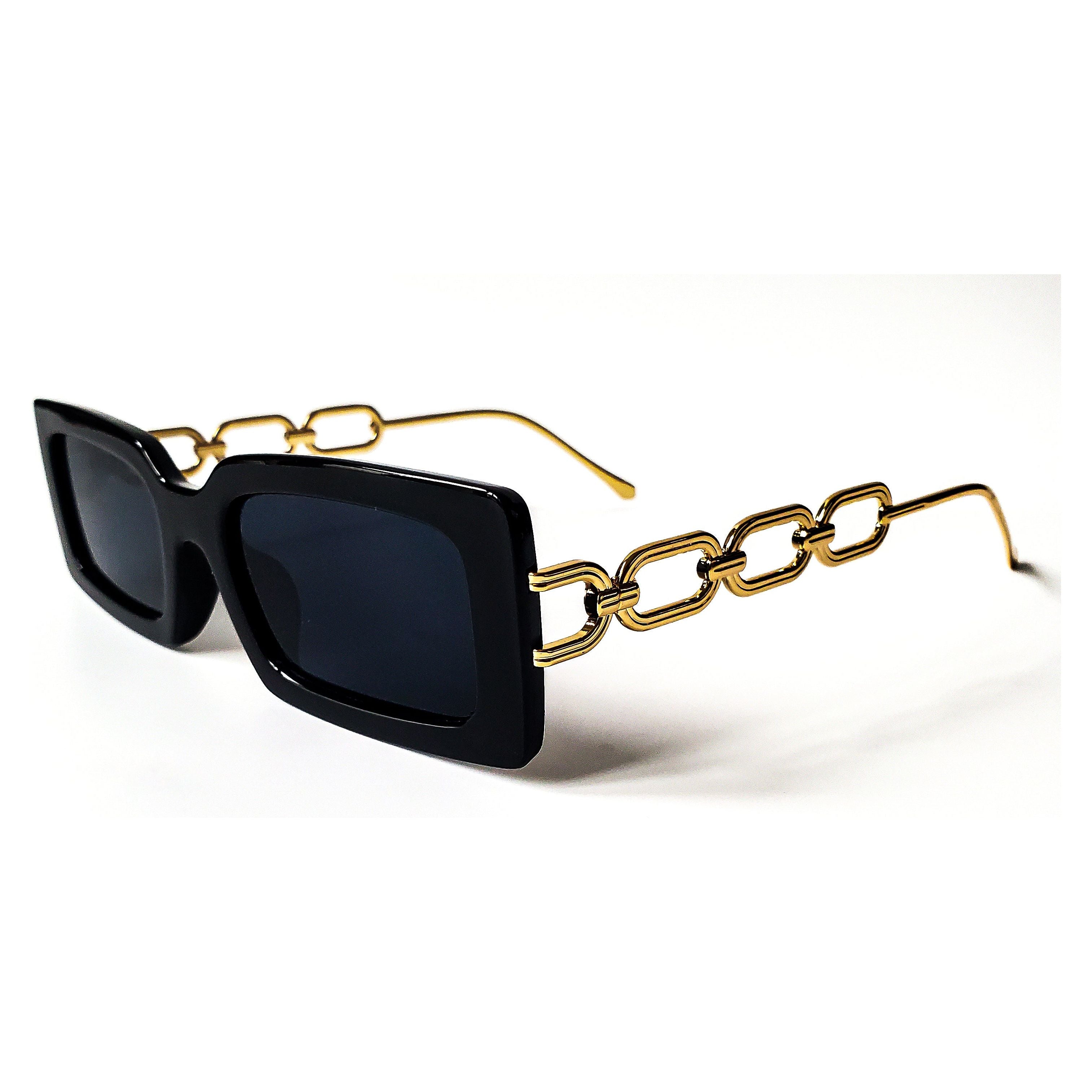 Lori Rectangle Chain Sunglasses