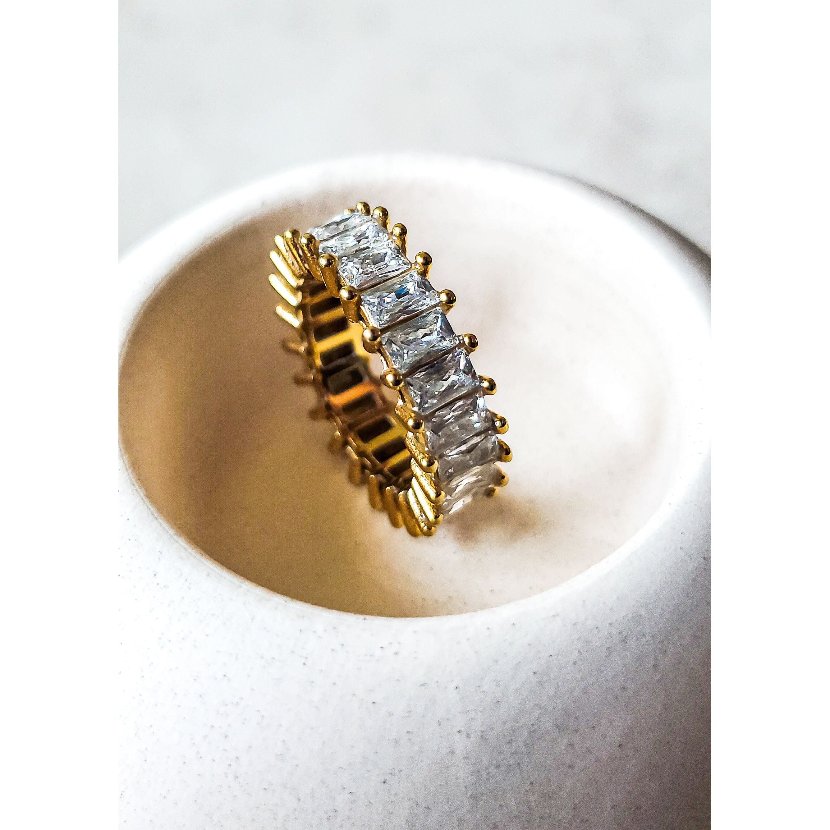 Seline 18K Baguette Ring