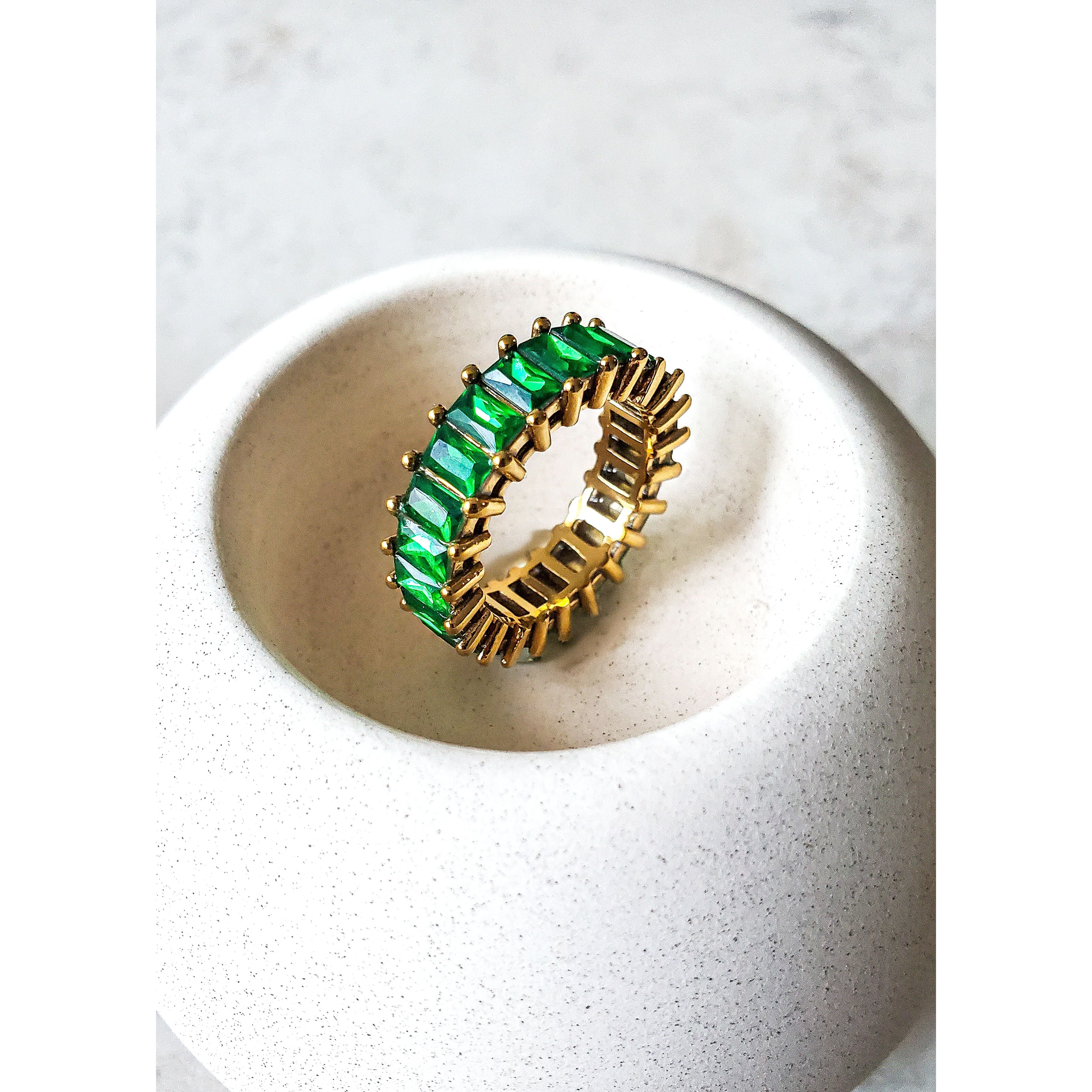 Seline 18K Baguette Ring