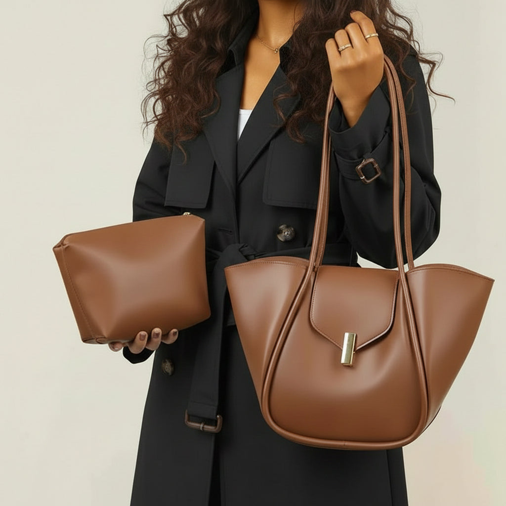 Maia Minimalist Shoulder Tote