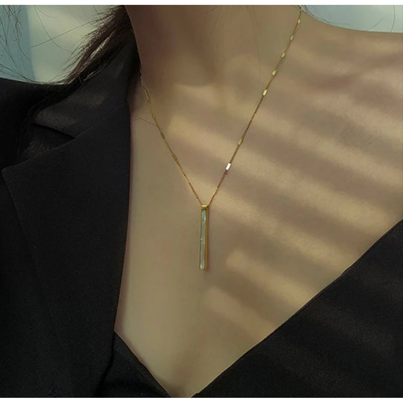 Ivy 18K Bar Necklace