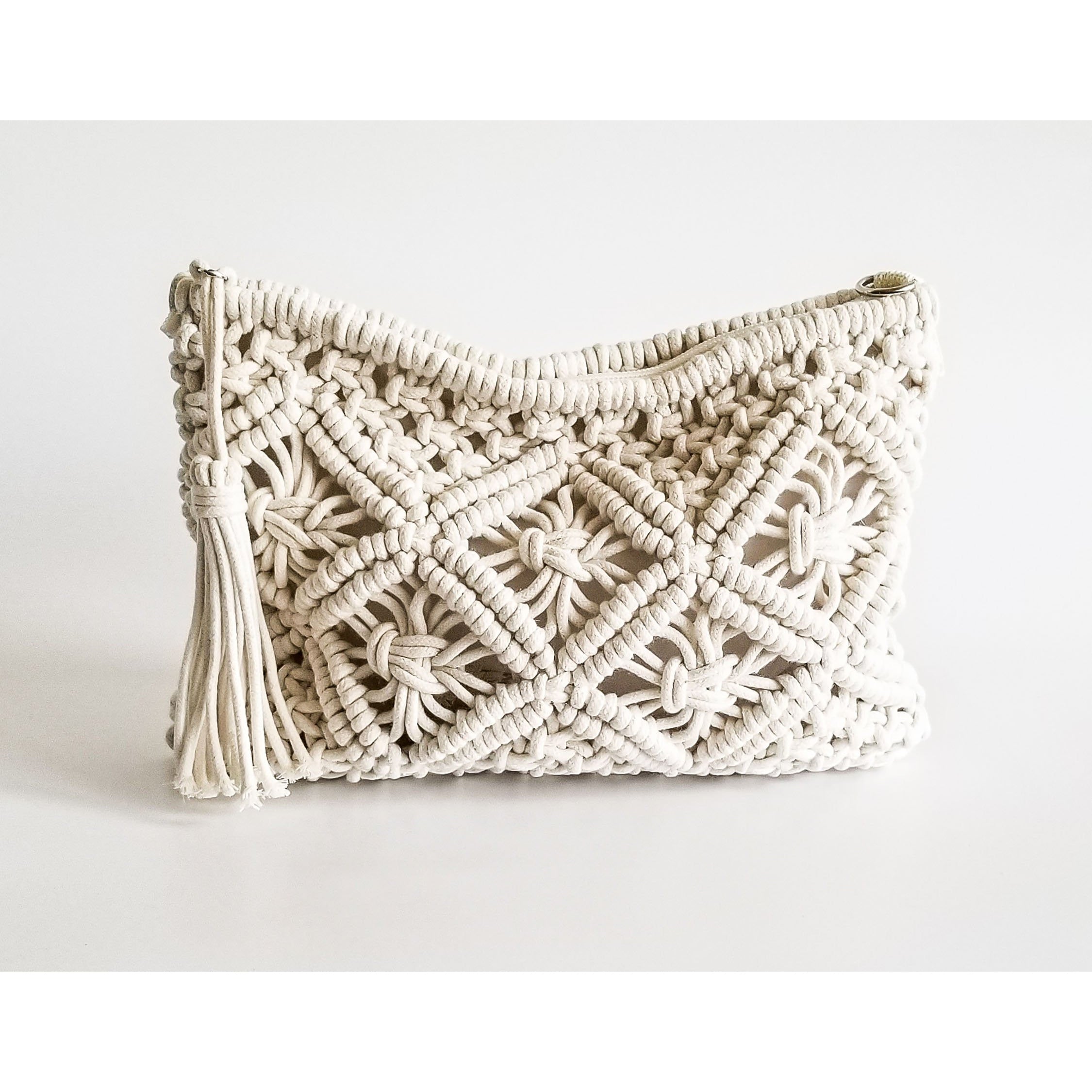 Nicole Macrame Beach Clutch