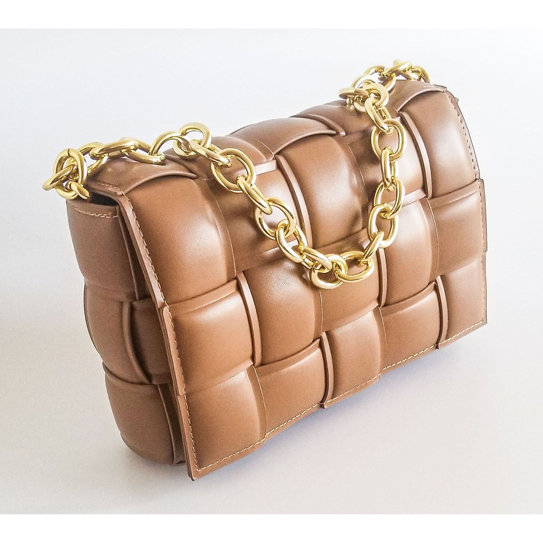 Imani Padded Cassette Chain Crossbody Handbag