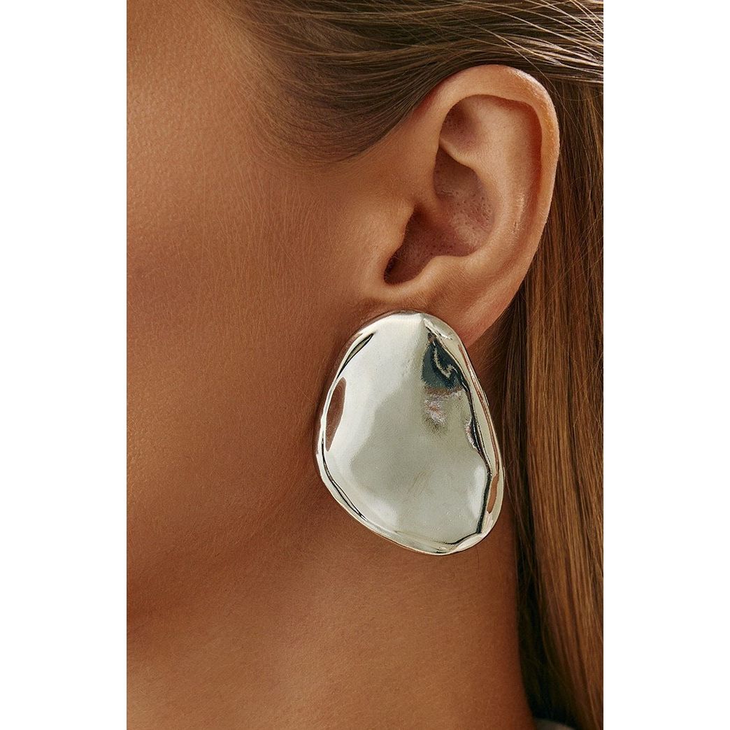 Anisa Irregular Shield Drop Earrings