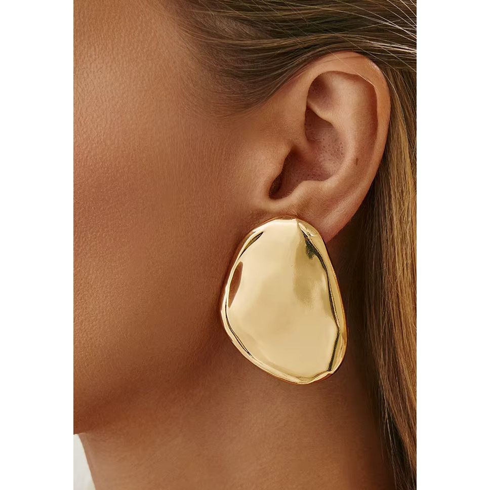 Anisa Irregular Shield Drop Earrings