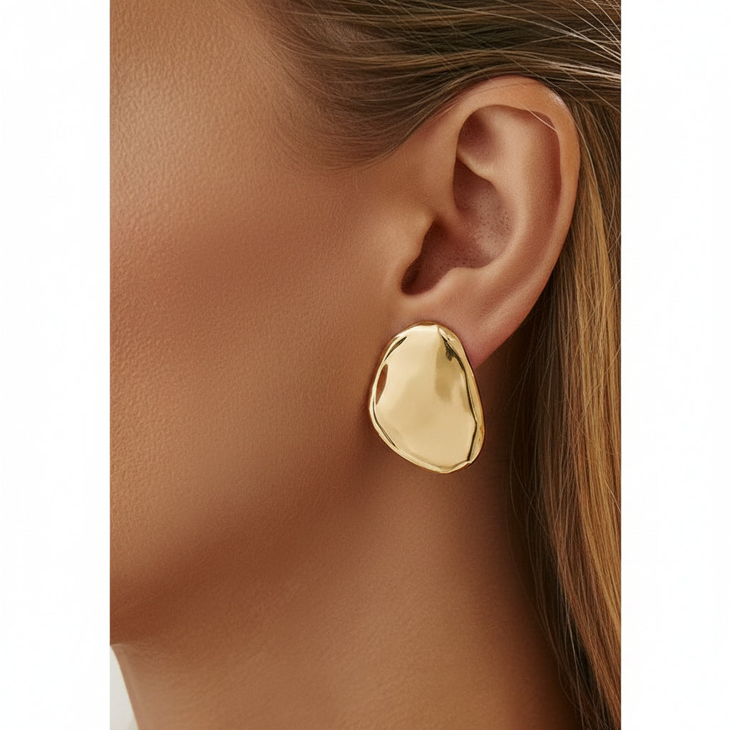 Anisa Irregular Shield Drop Earrings