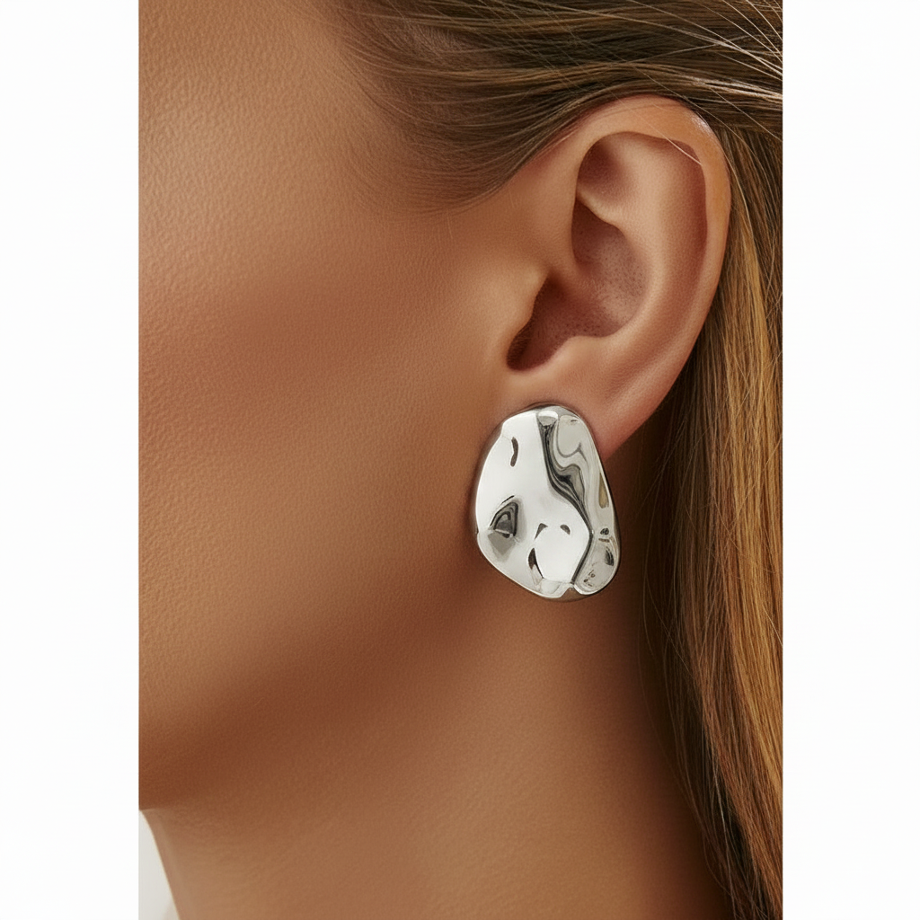 Anisa Irregular Shield Drop Earrings
