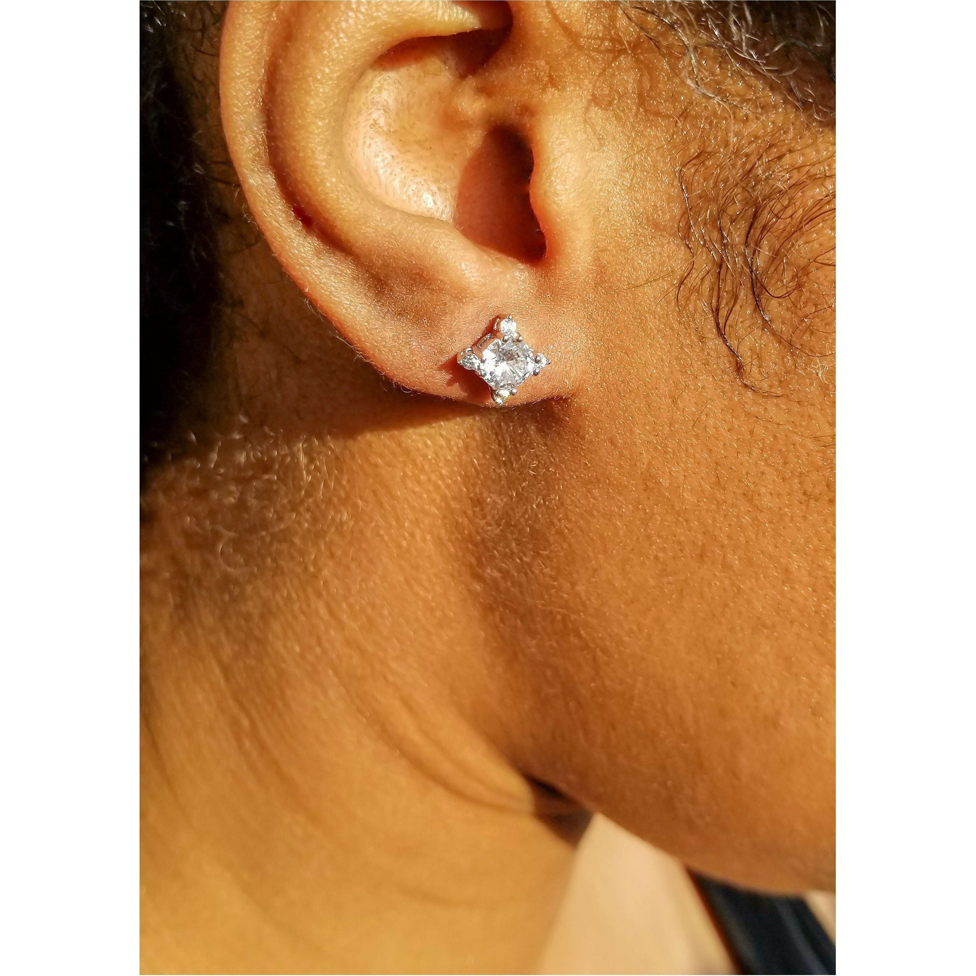 Amara Silver CZ Stud Earrings
