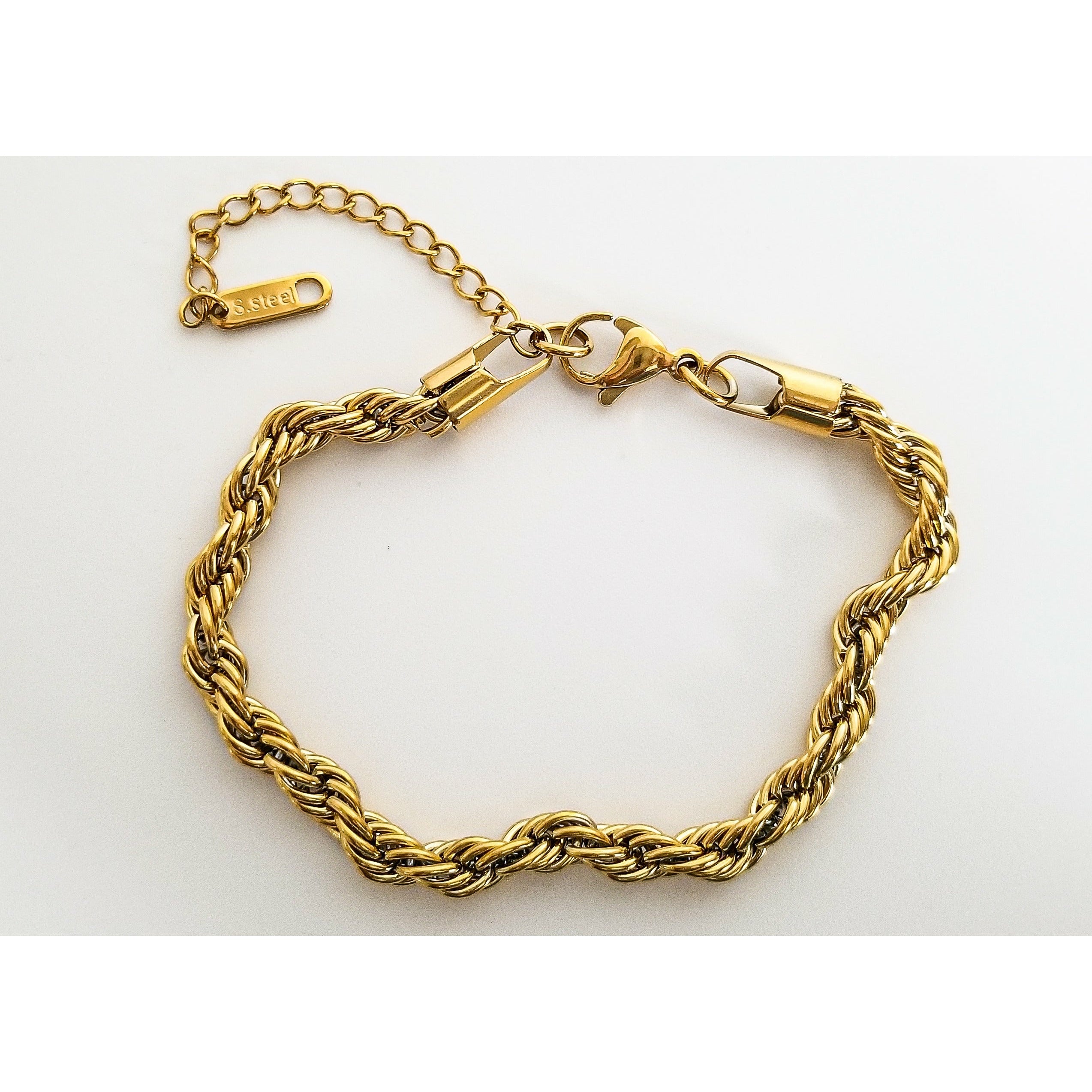 Zoe 18K 5mm Rope Chain Bracelet