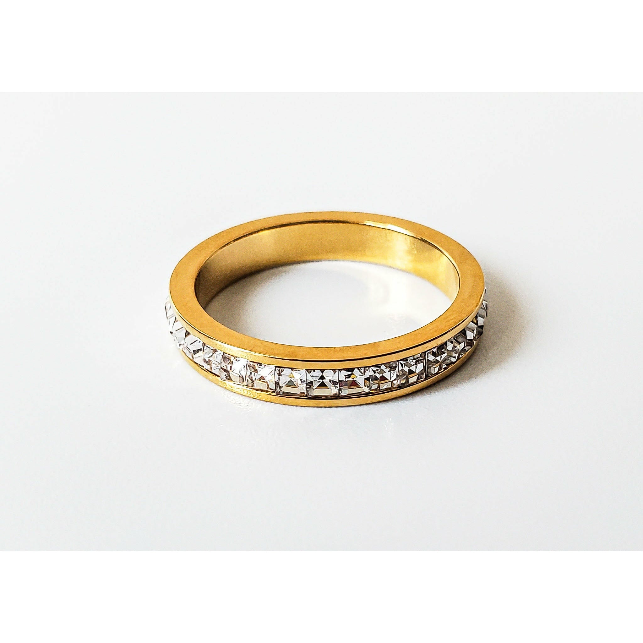 Ani 18K Gold CZ Eternity Ring