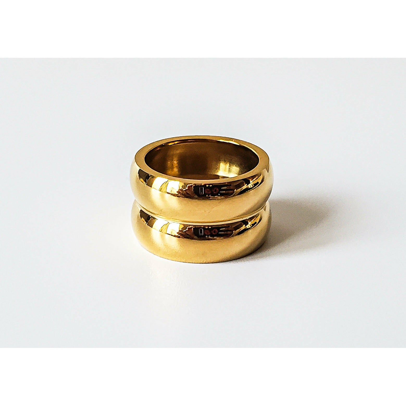 Mia 18K Chunky Double Ring