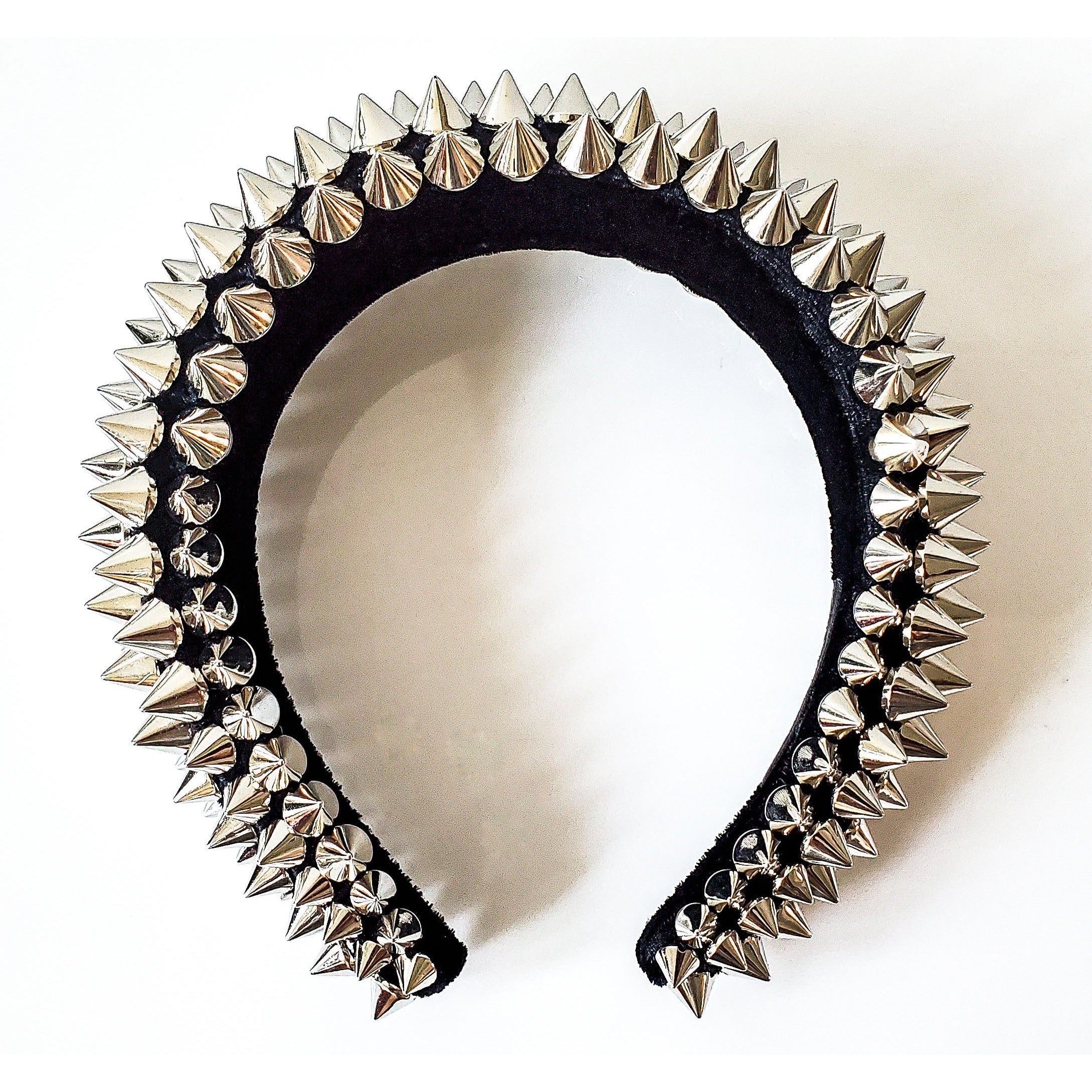 Athena Silver Rivets Headband