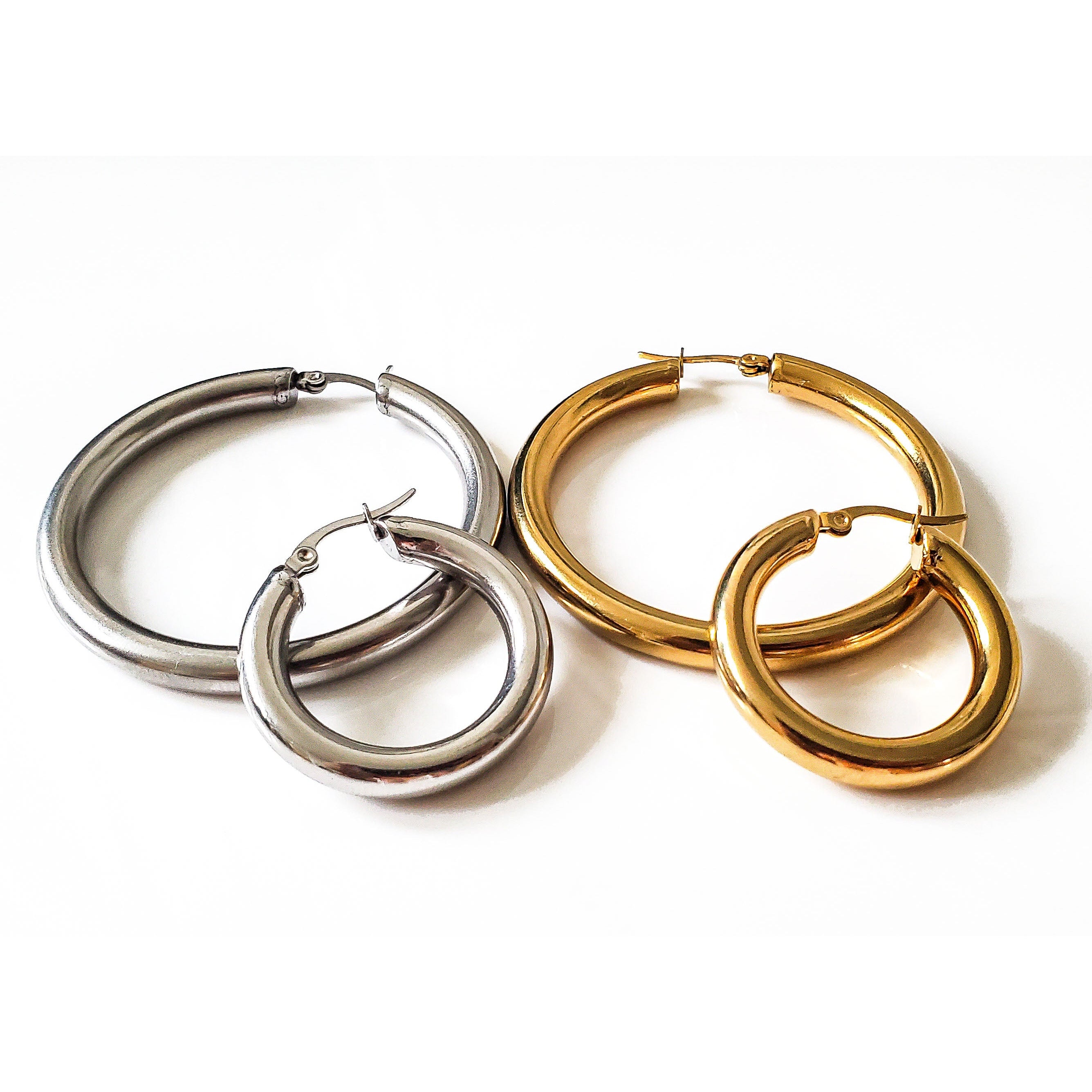Sahara 18k Chunky Hoop Earrings