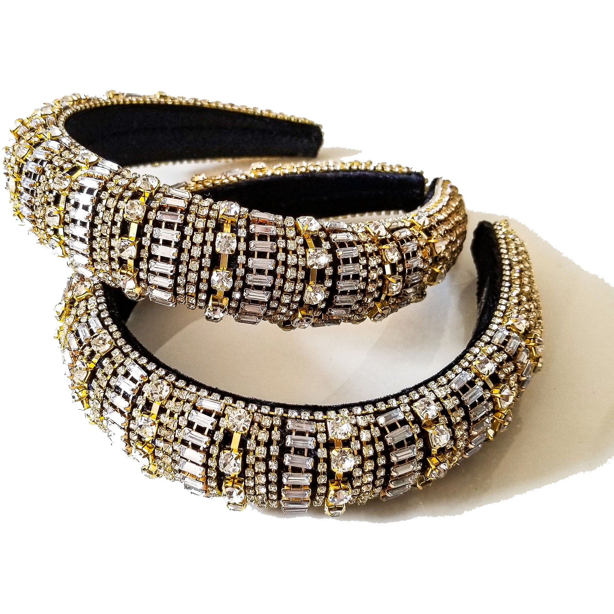 Arsinoe Gold & Clear Rhinestone Headband