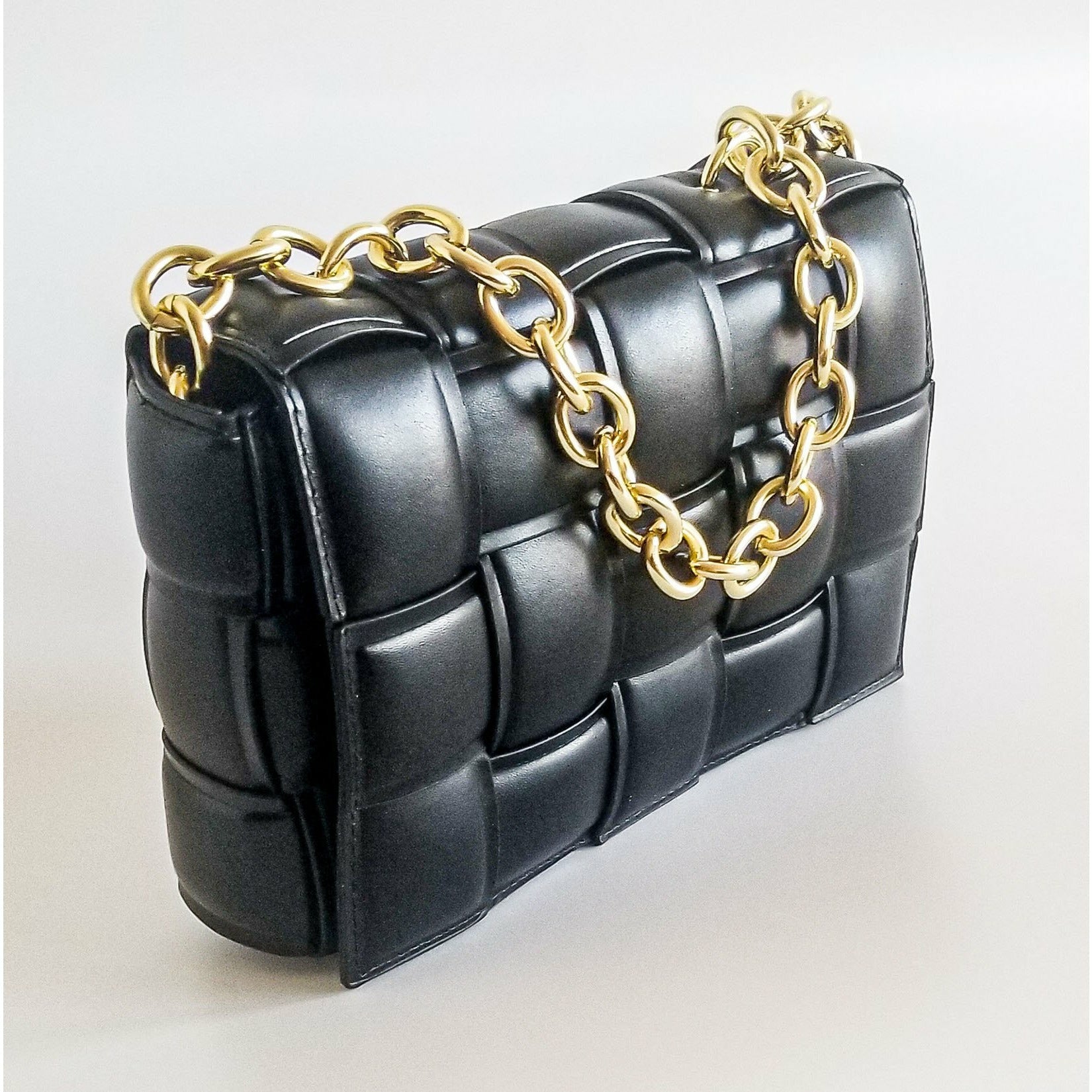 Imani Padded Cassette Chain Crossbody Handbag