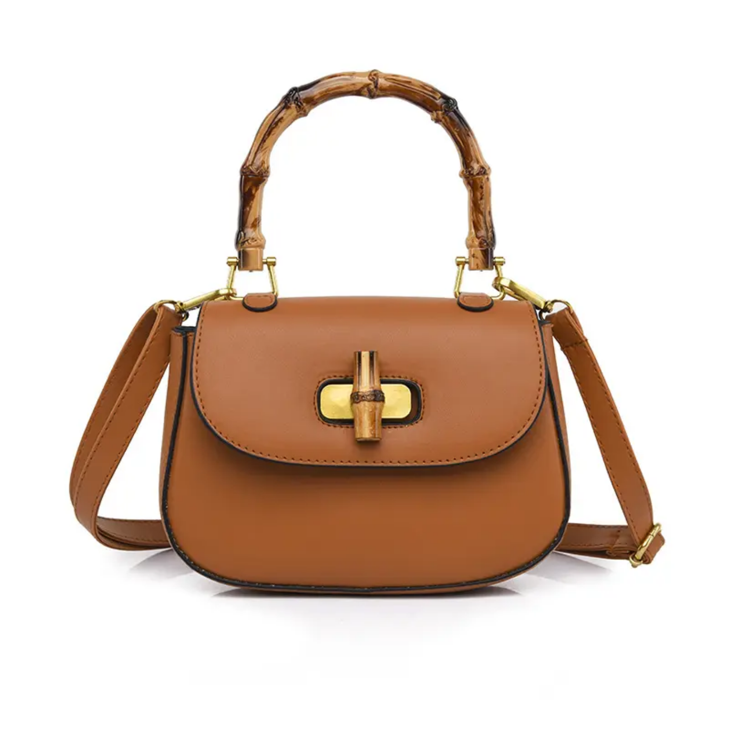 Alana Bamboo Satchel Crossbody Bag