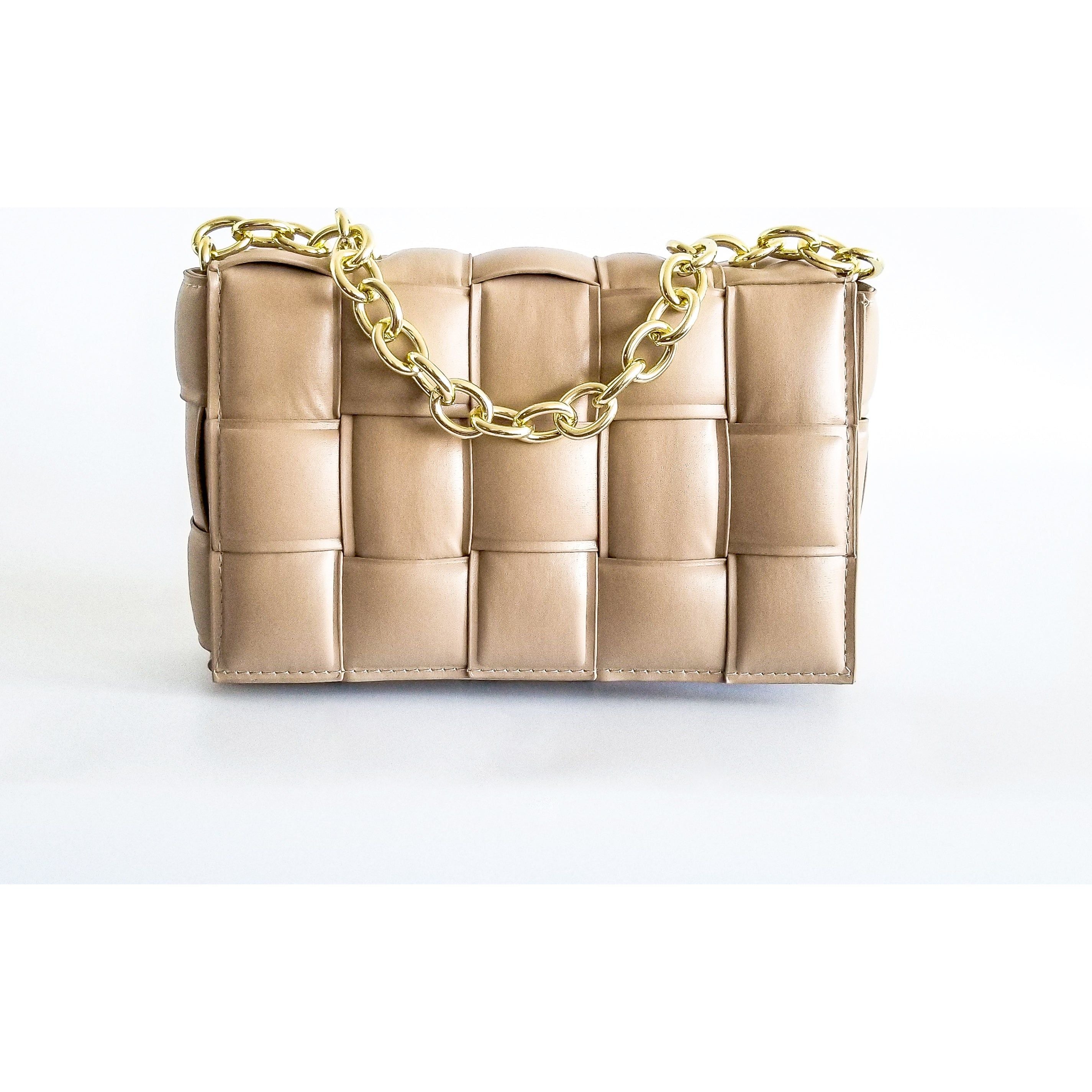Imani Padded Cassette Chain Crossbody Handbag