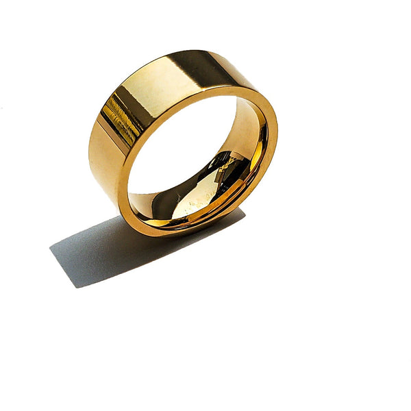 Minimalist 18K Solid Chunky Band Ring