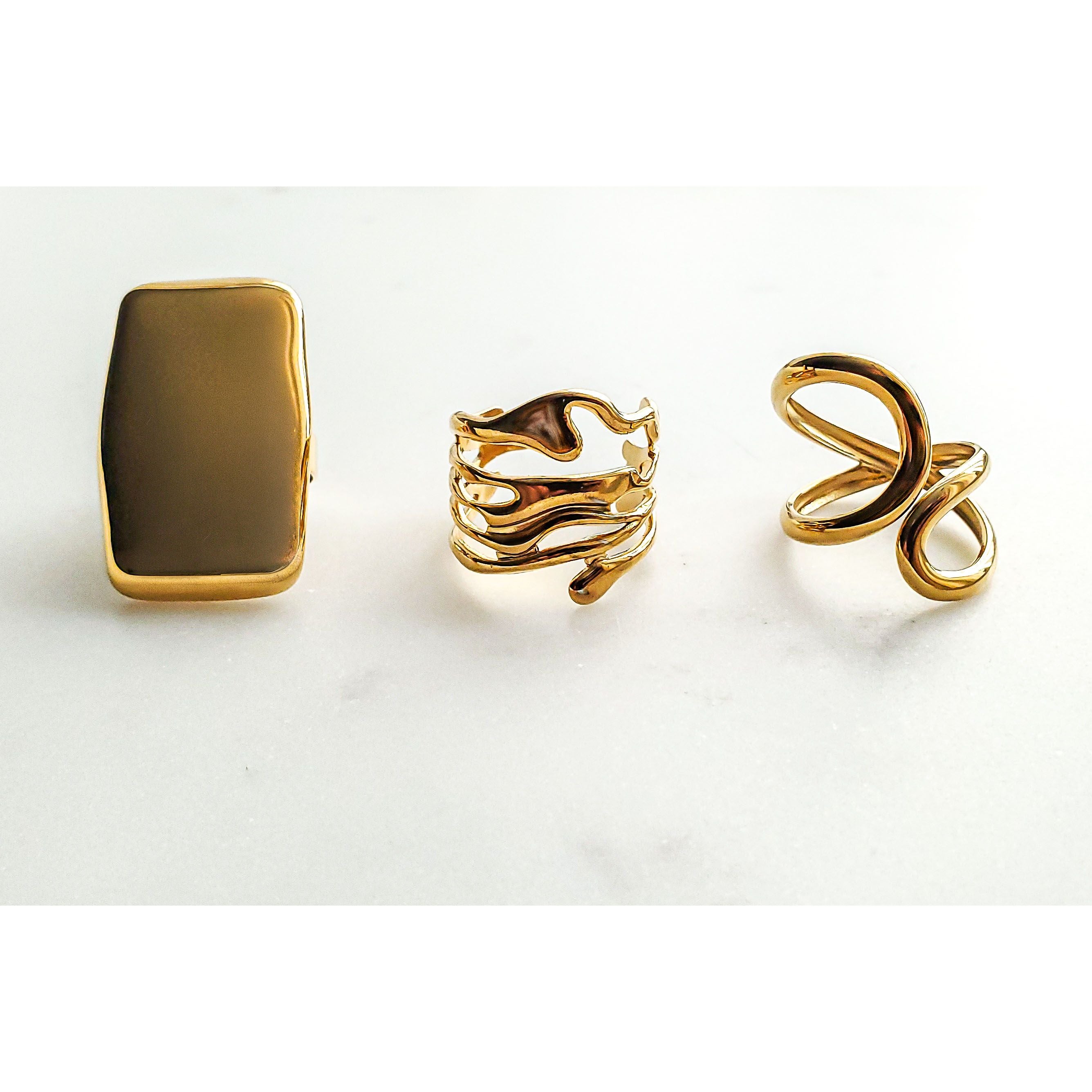 Statement Stainless Steel Stack Rings
