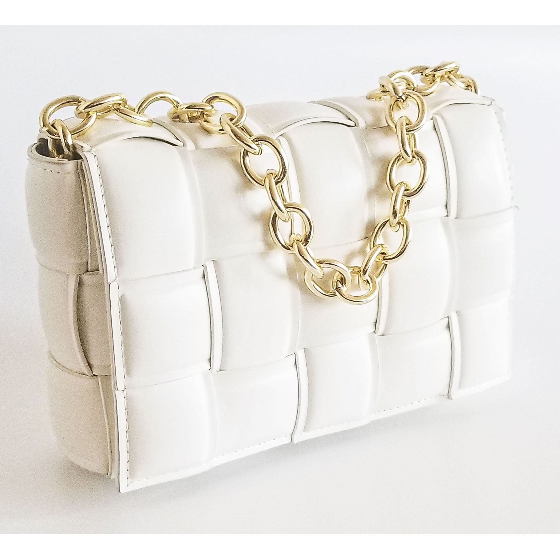 Imani Padded Cassette Chain Crossbody Handbag