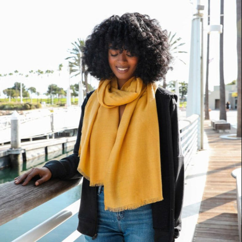 Kiara Frayed Scarf