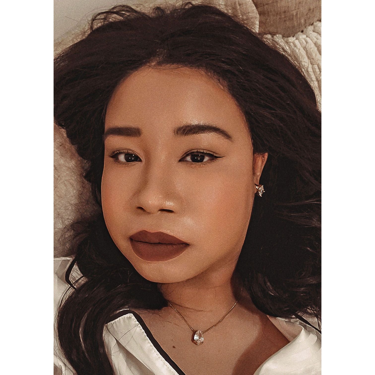 Sophia 18K CZ Baguette Huggie Hoop Earrings