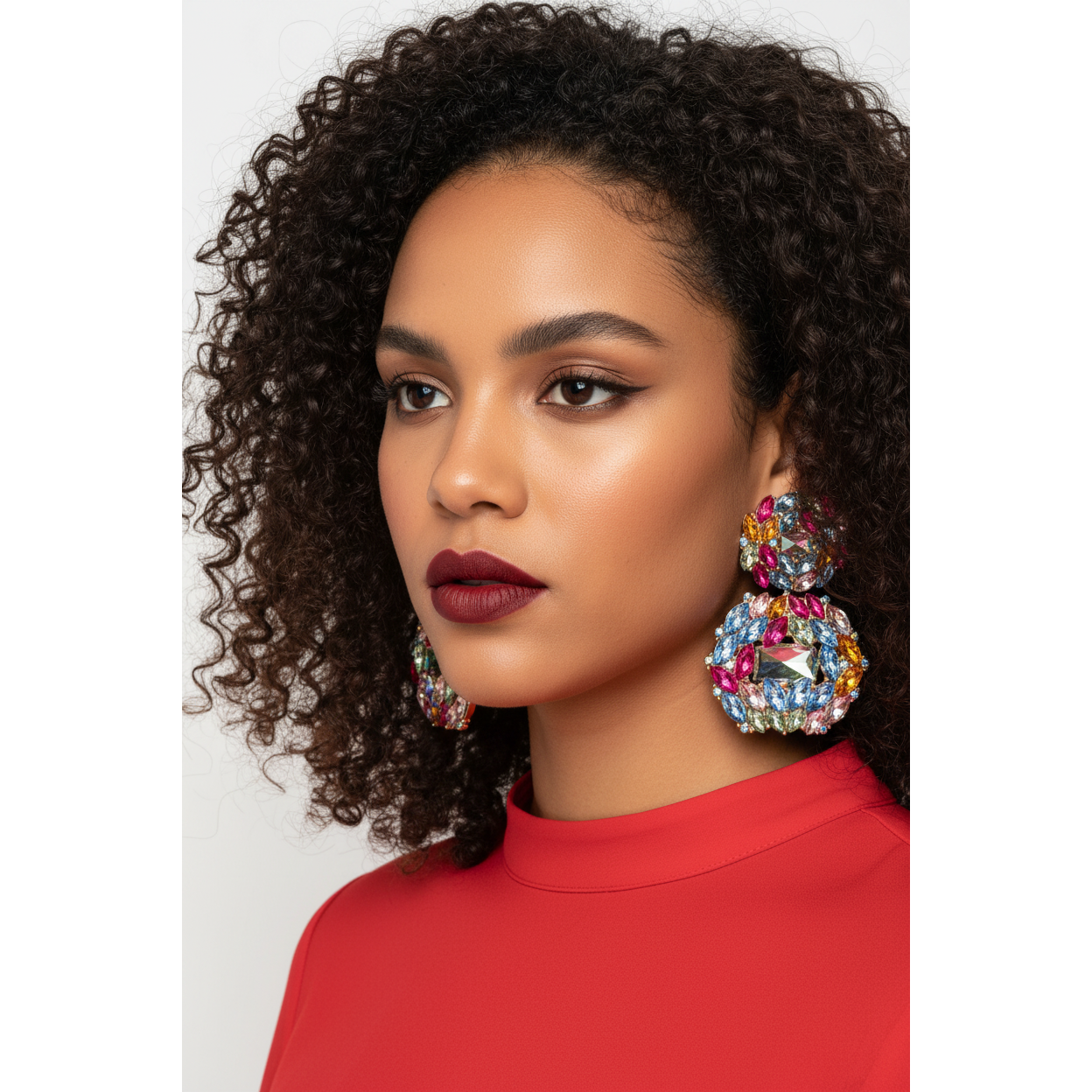 Calypso Rhinestone Drop Earrings