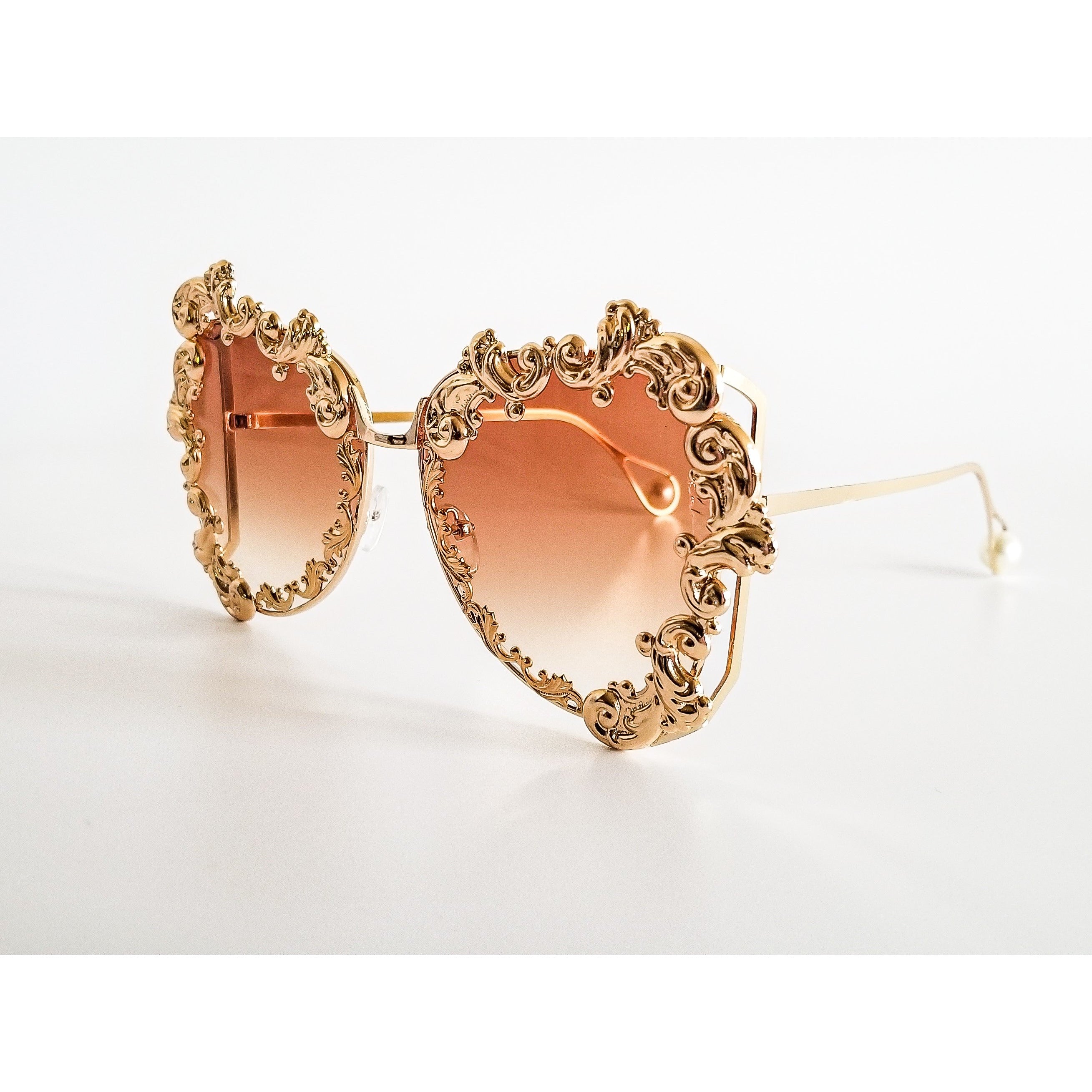 Giovanna Gold Baroque Sunglasses