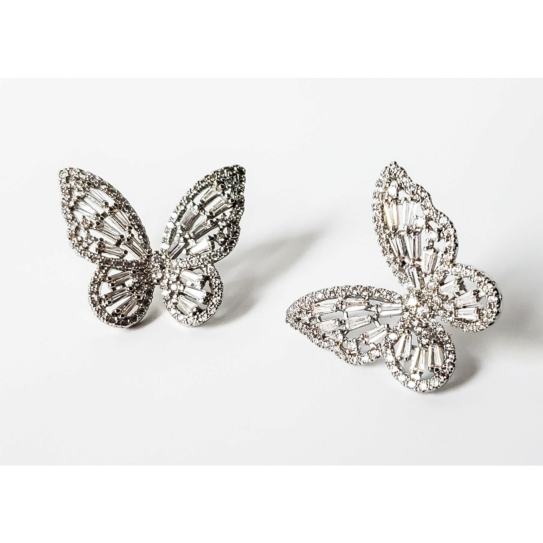 Nova Silver Butterfly Earrings