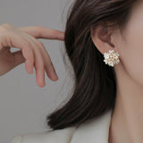 Aurélie Vintage Pearl Flower Earrings